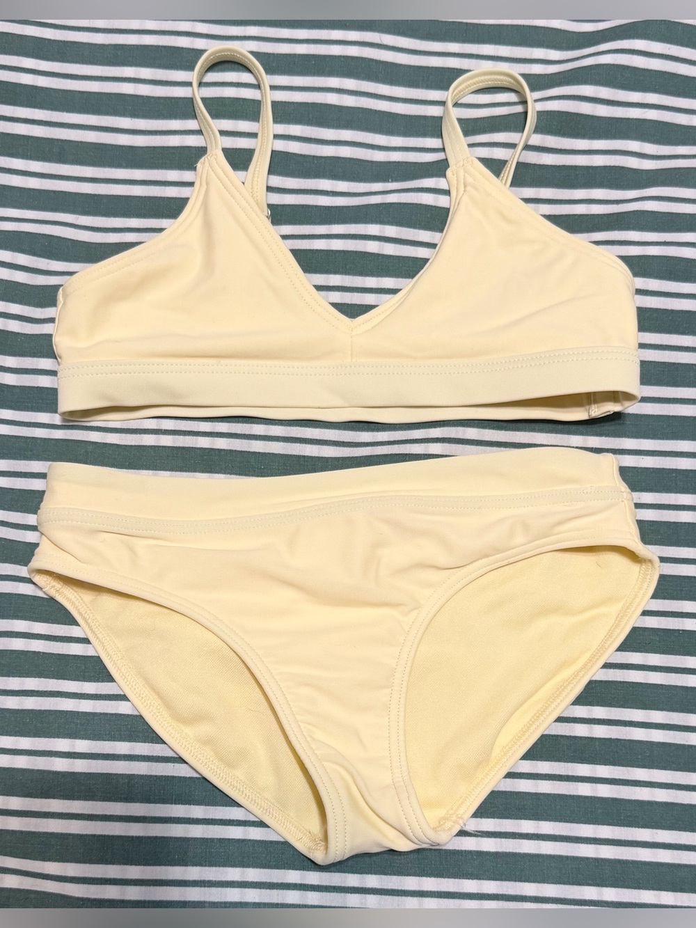 abercrombie kids Pale Yellow Two-Piece Swim Bikini